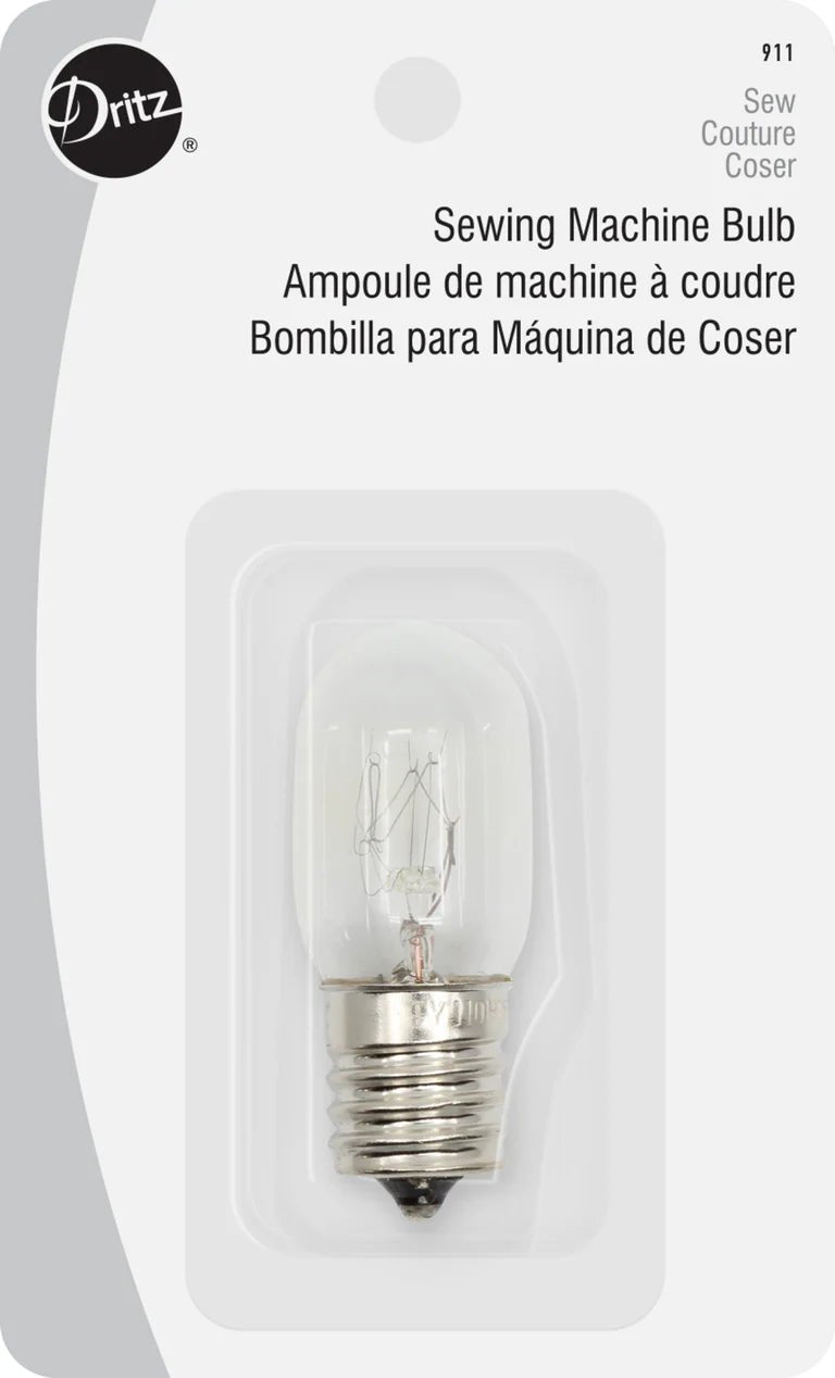 Dritz 911 Sewing Machine Bulb - Screw - In Bulb - Boho Fabrics - Sewing Needles