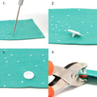 Dritz Plastic Snap Pliers - Applies Snaps Size 20 - Boho Fabrics - Buttons & Snaps