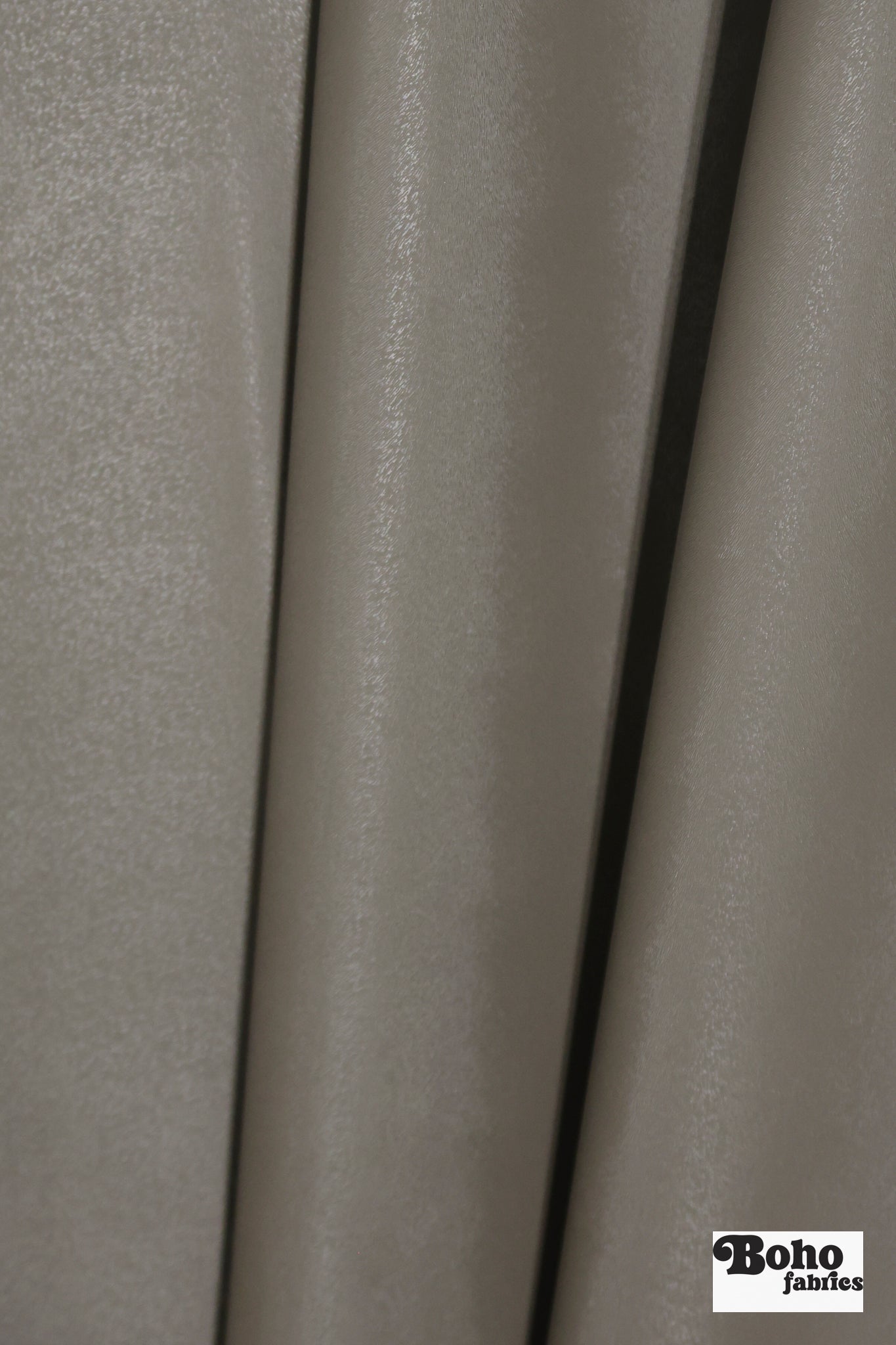 Dusty Gray Faux Leather Upholstery Fabric with Embossed Fur Texture - Boho Fabrics - Home Dec. & Upholstery Fabric