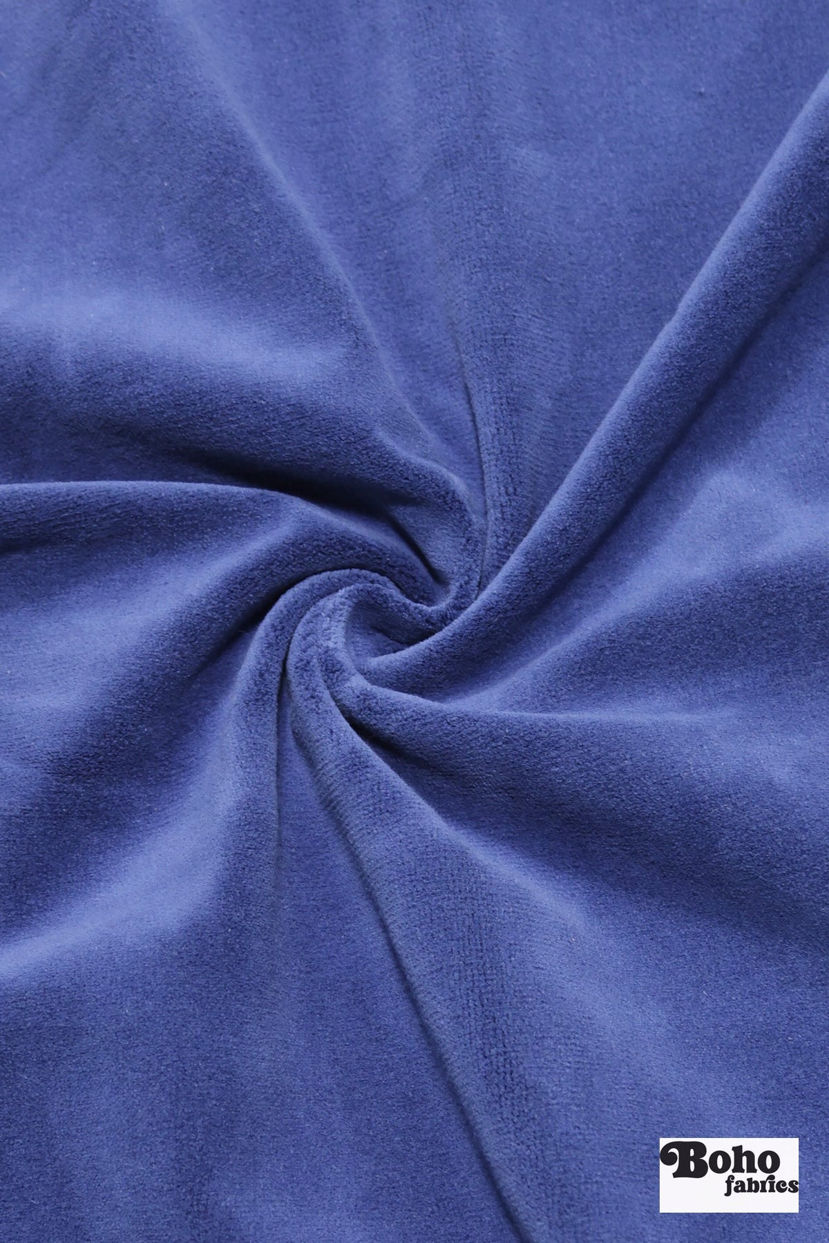 Dusty Indigo Blue, Velveteen Woven Fabric - Boho Fabrics - Home Dec. & Upholstery Fabric