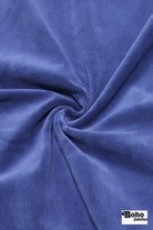 Dusty Indigo Blue, Velveteen Woven Fabric - Boho Fabrics - Home Dec. & Upholstery Fabric