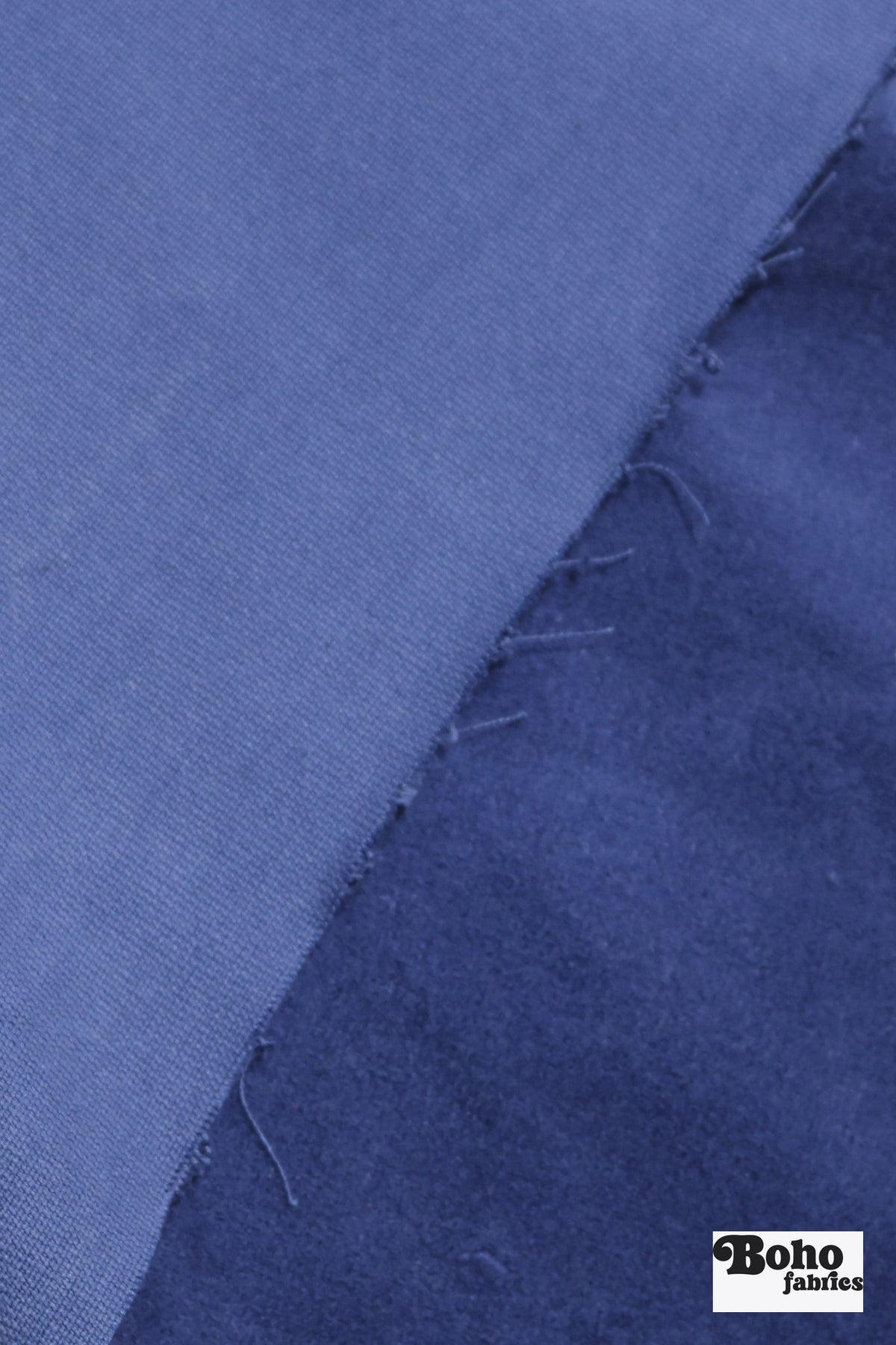 Dusty Indigo Blue, Velveteen Woven Fabric - Boho Fabrics - Home Dec. & Upholstery Fabric