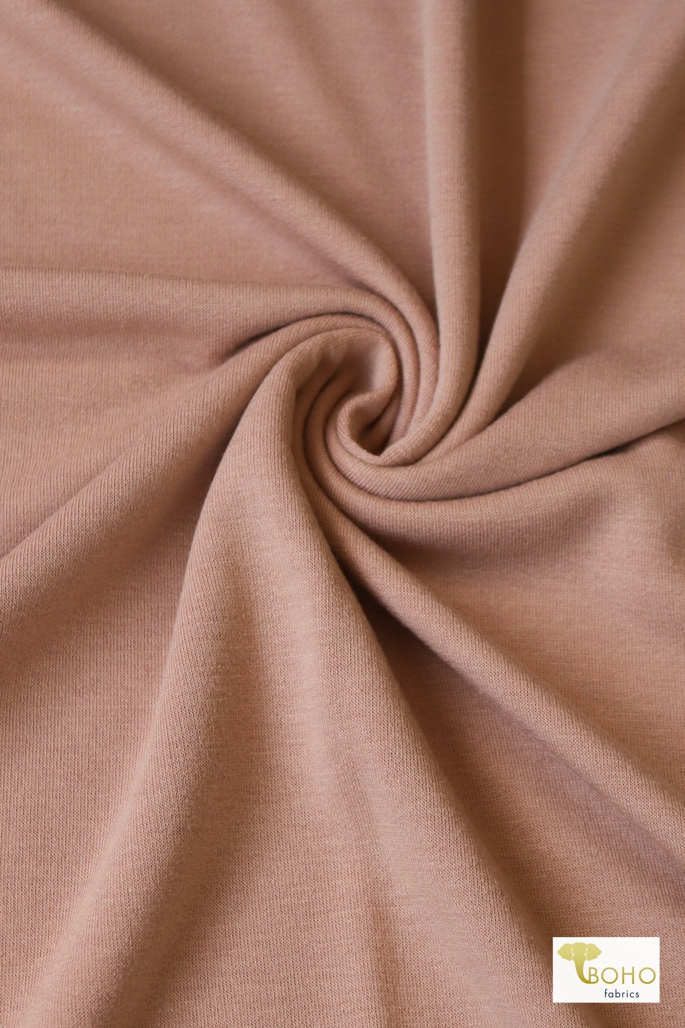 Dusty Peach French Terry Knit - Boho Fabrics