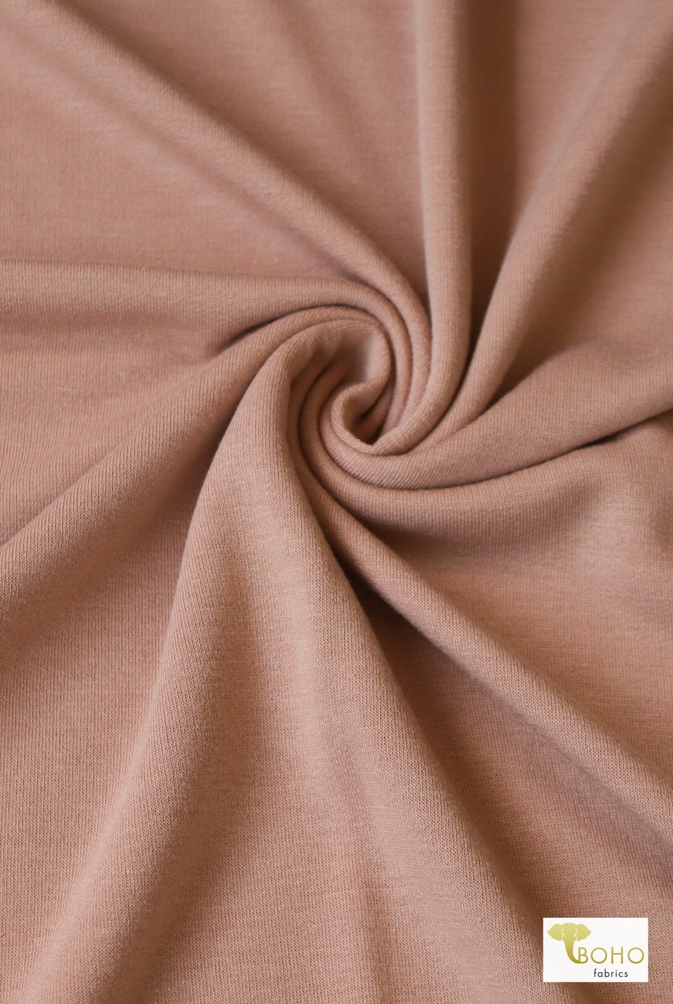 Dusty Peach French Terry Knit - Boho Fabrics