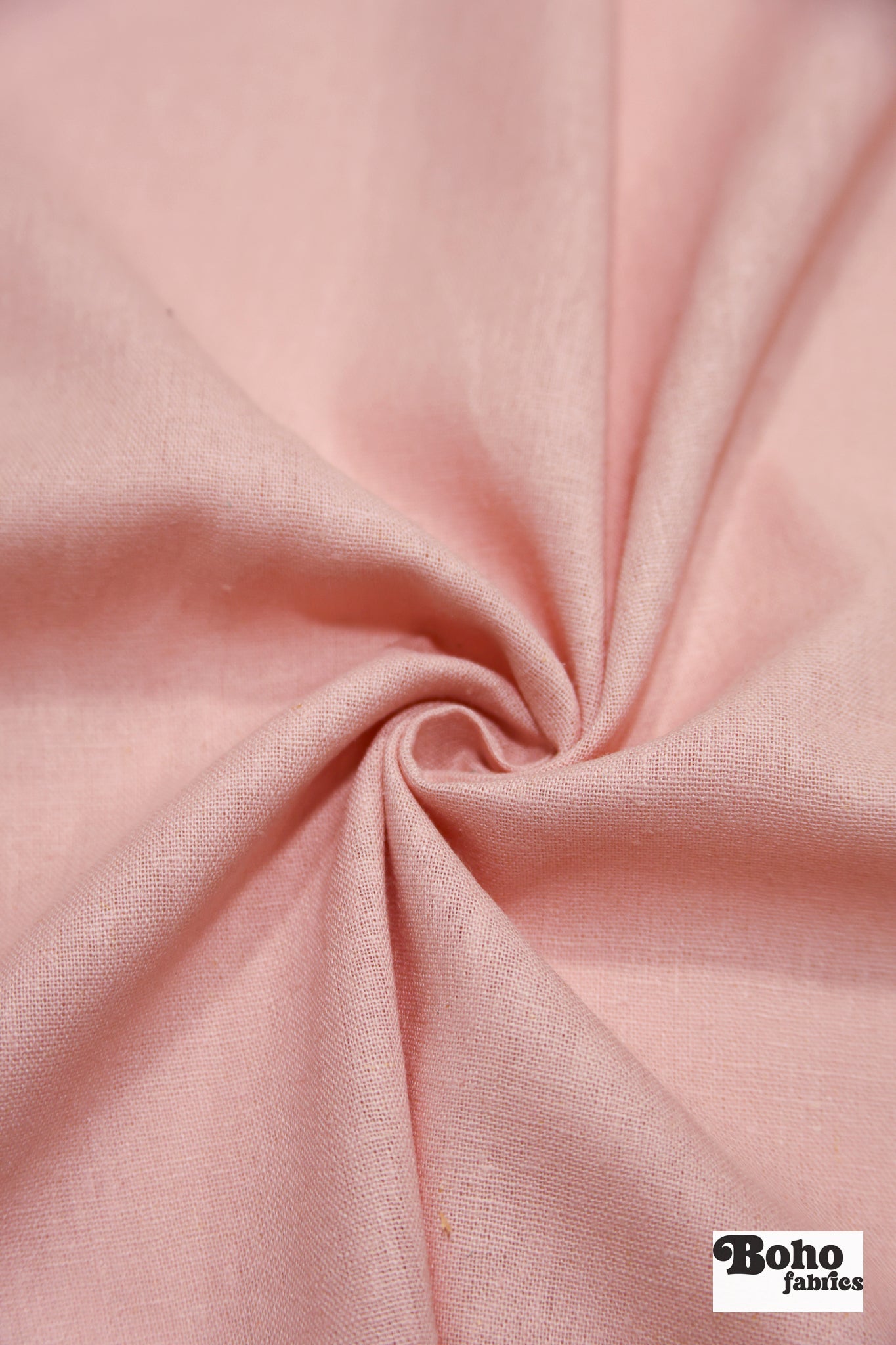 Dusty Pink Linen Woven Fabric - Boho Fabrics - Linen, Woven