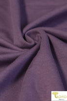 Dusty Purple. Cotton French Terry. CLFT-938-DSTYP. - Boho Fabrics