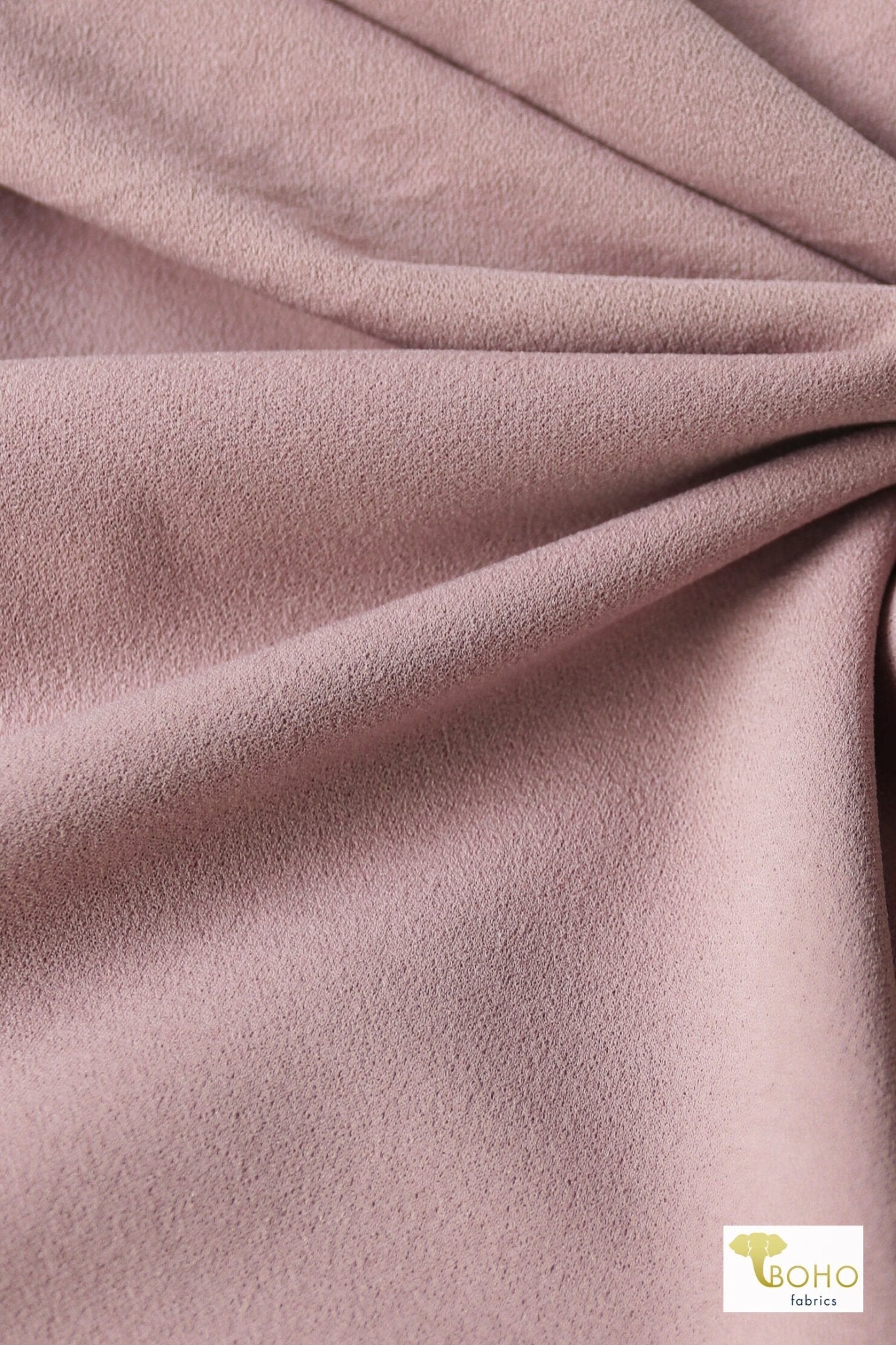 Dusty Rose, Scuba Crepe Knit Fabric - Boho Fabrics