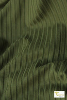 Earth Green, Yummy Rib Knit - Boho Fabrics