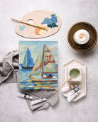 East Coast Regatta painting kit, impressionist painting kit - Boho Fabrics - Painting Kits & Supplies