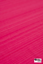 Electric Pink, Striated Athletic Knit Fabric - Boho Fabrics - Athletic Knit Fabric