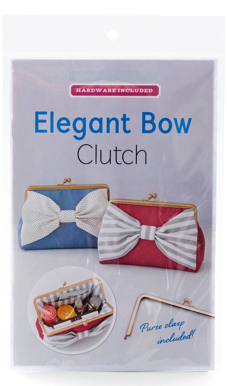 Elegant Bow Clutch (ZW2675) - Boho Fabrics - 