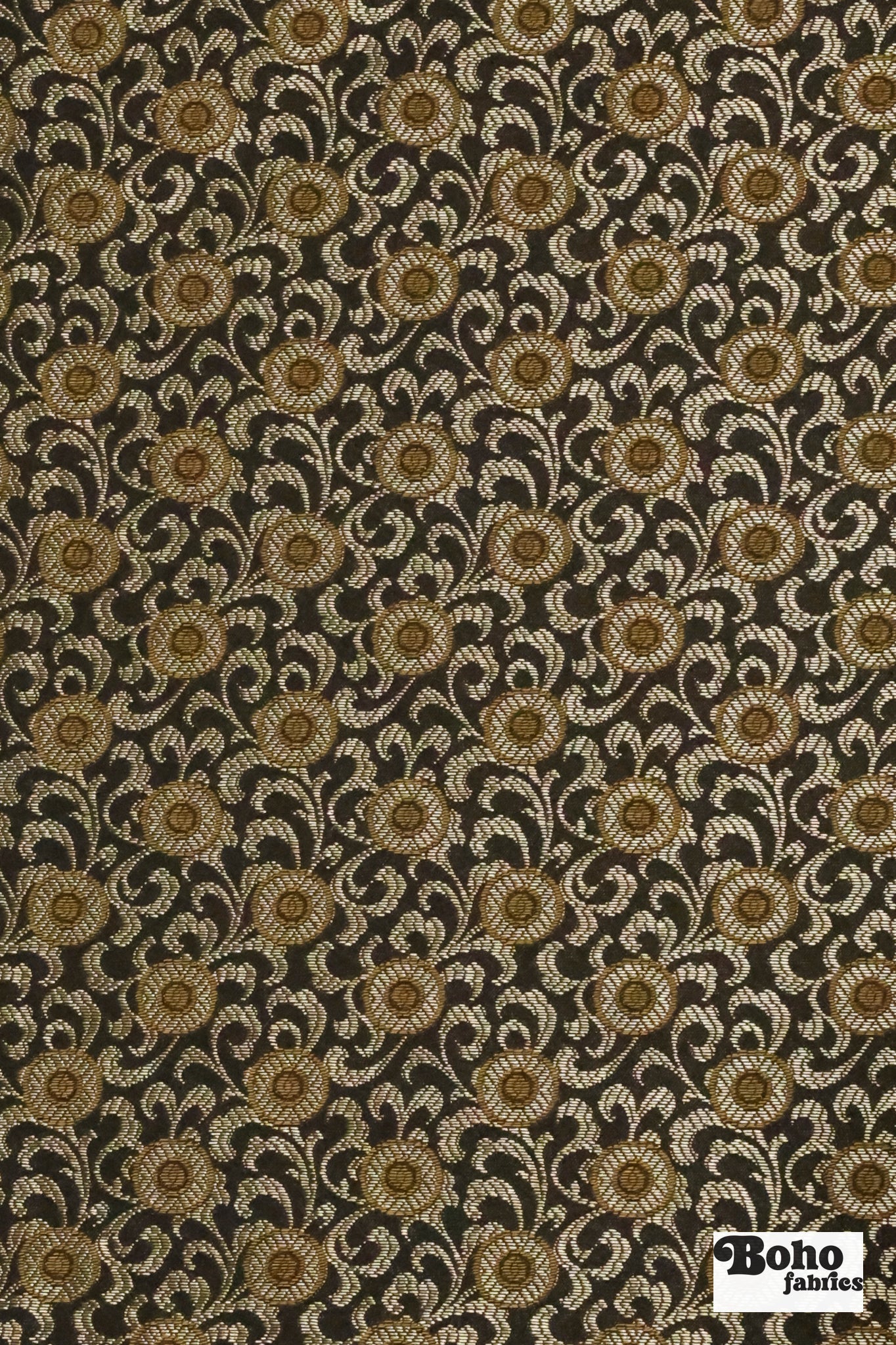 Elegant Imperial Medallion Jacquard Woven Fabric - Boho Fabrics - Jacquard, Woven