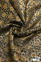 Elegant Imperial Medallion Jacquard Woven Fabric - Boho Fabrics - Jacquard, Woven