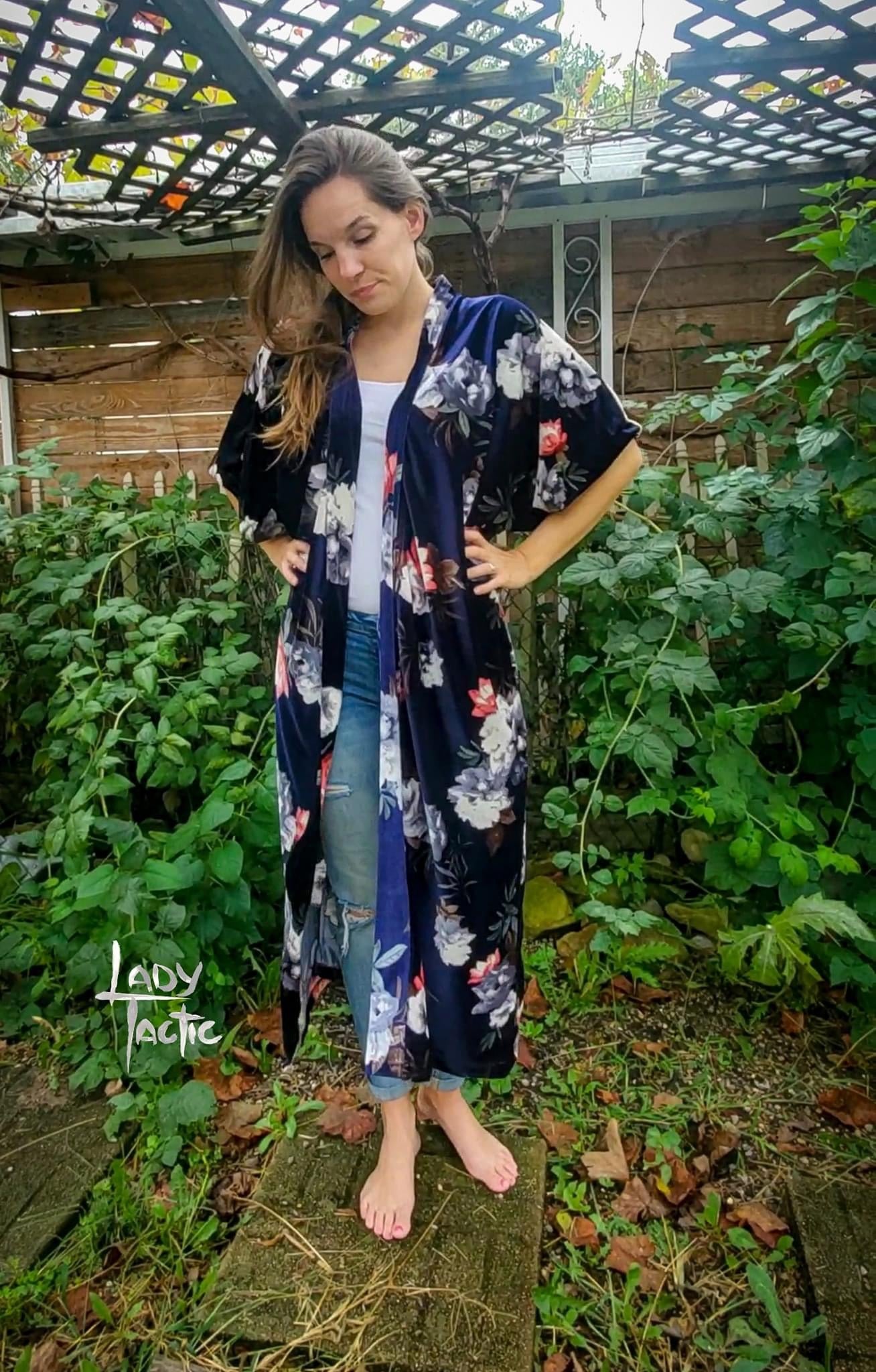 Elsa Florals, Stretch Velvet Knit. SV-112 - Boho Fabrics