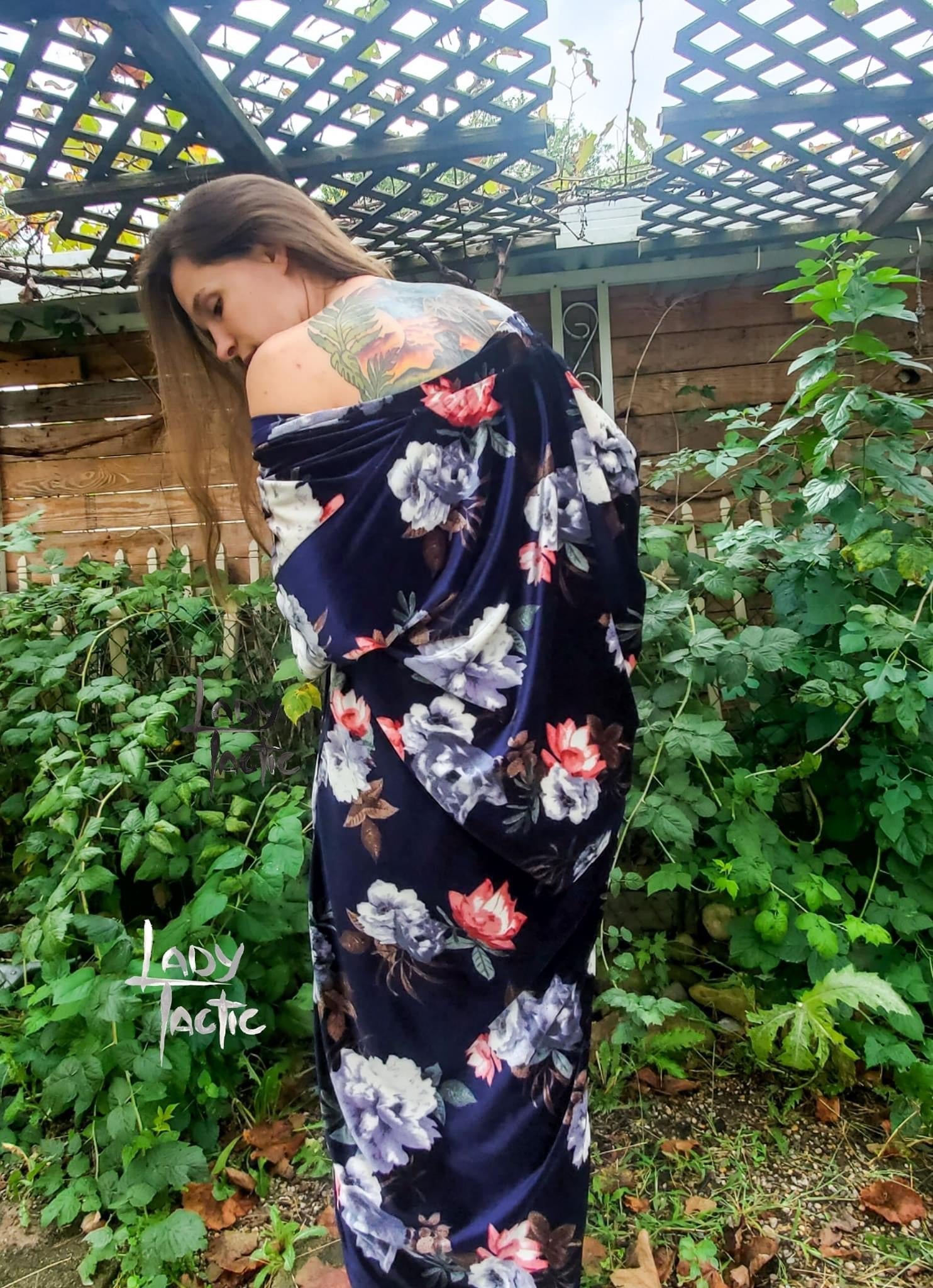 Elsa Florals, Stretch Velvet Knit. SV-112 - Boho Fabrics