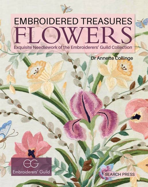 Embroidered Treasures: Flowers - Boho Fabrics - Books