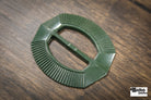 Emerald City – 1930s Art Deco Casein Belt & Scarf Slide Buckle | Dark Green - Boho Fabrics - Buckles & Slides