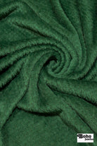 Emerald Green, Classic Double - Velour High Loft Fleece Fabric by Polartec featuring Recycled Polyester - Boho Fabrics - Performance Fabrics