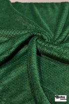 Emerald Green, Classic Double - Velour High Loft Fleece Fabric by Polartec featuring Recycled Polyester - Boho Fabrics - Performance Fabrics
