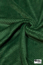 Emerald Green, Classic Double - Velour High Loft Fleece Fabric by Polartec featuring Recycled Polyester - Boho Fabrics - Performance Fabrics