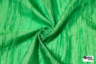 Emerald Green Crushed Satin Woven Fabric - Boho Fabrics - Special Occasion Fabric