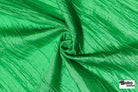Emerald Green Crushed Satin Woven Fabric - Boho Fabrics - Special Occasion Fabric