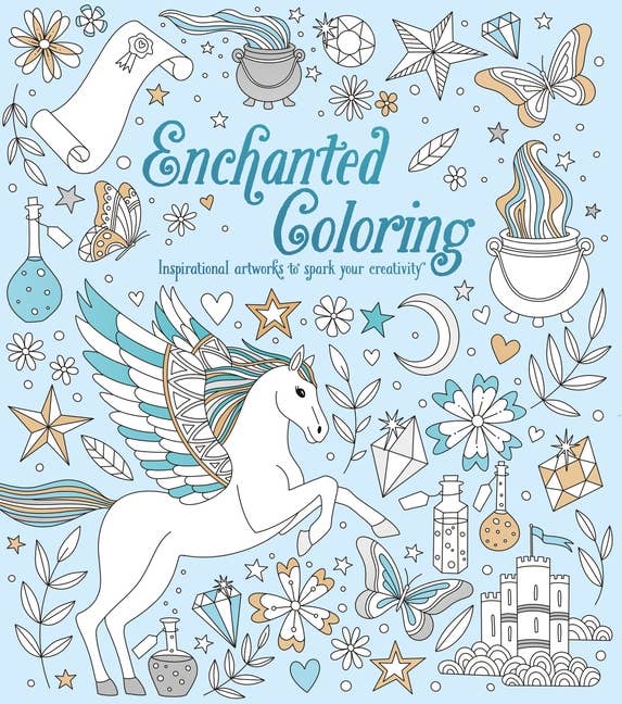 Enchanted Coloring: Inspirational Artworks For Creativity - Boho Fabrics - Books