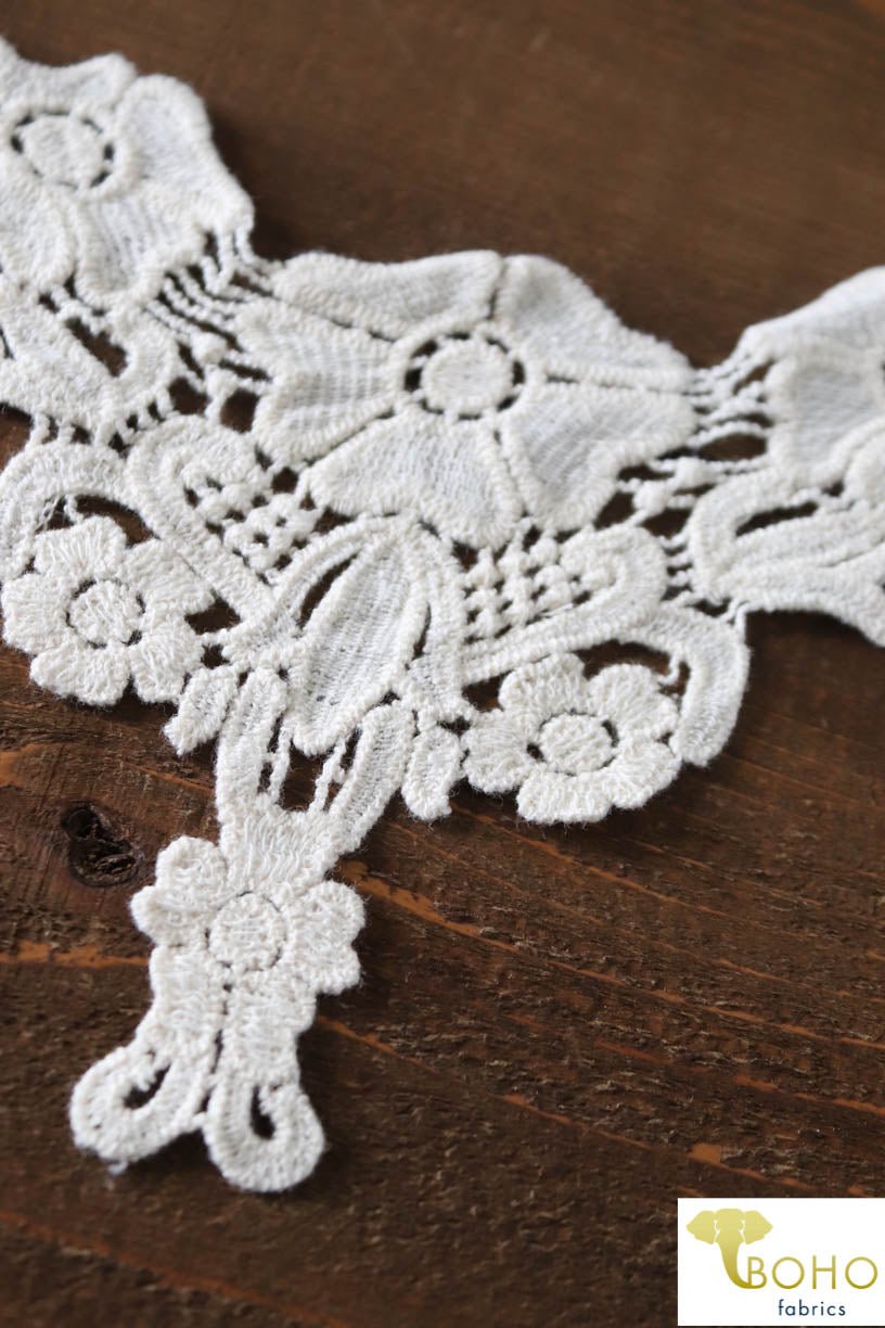 Enchanted Florals Ivory Applique. Style #FA-19 - Boho Fabrics