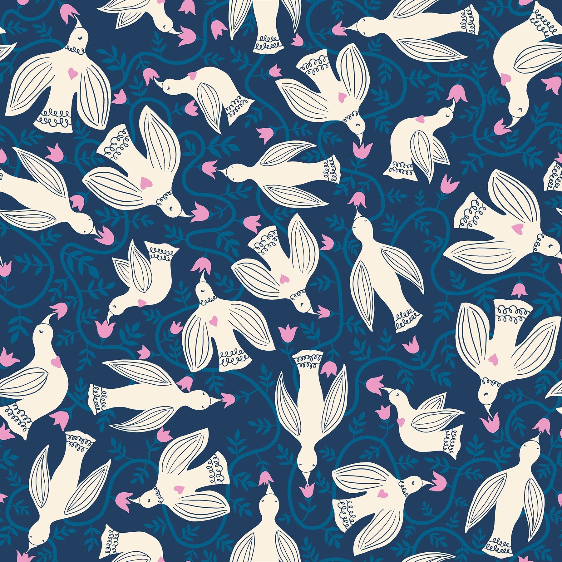 Endpaper Canvas Smoke RS6048 16L Ruby Star1 - Boho Fabrics - Canvas Fabric