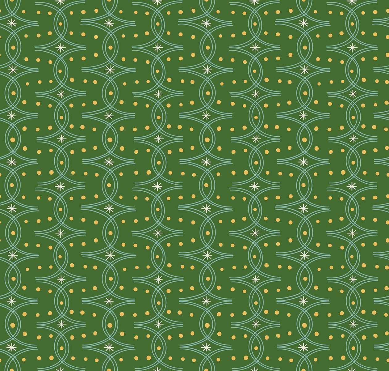 Endpaper Sarah Green RS6045 12 Ruby Star1 - Boho Fabrics - Quilting Cotton, Woven