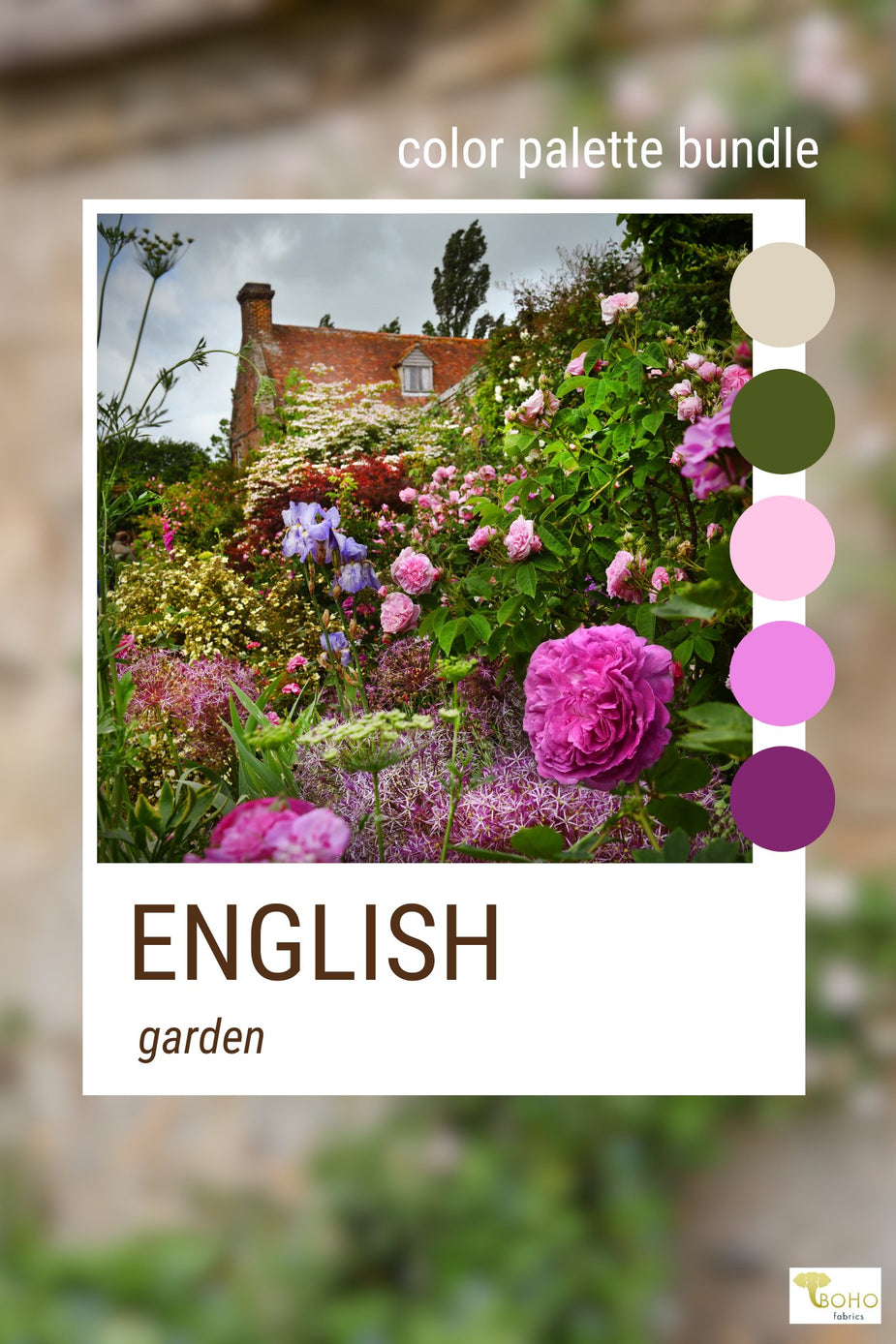 English Garden, Mystery Color Palette Box. – Boho Fabrics
