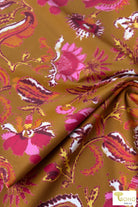 English Garden on Gold, P.SWIM-310-GLD - Boho Fabrics
