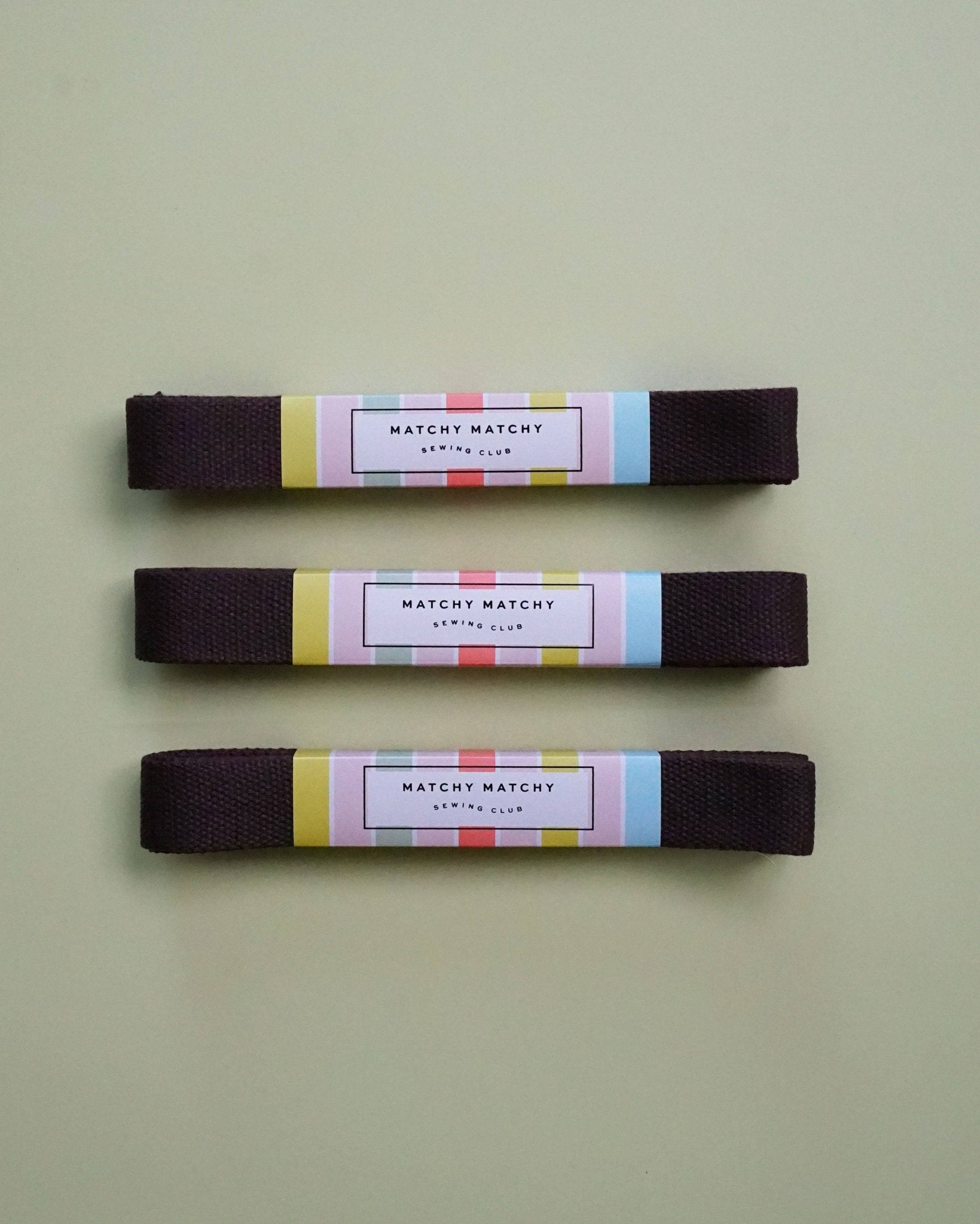 Espresso Webbing - Boho Fabrics - Bag Making Supplies