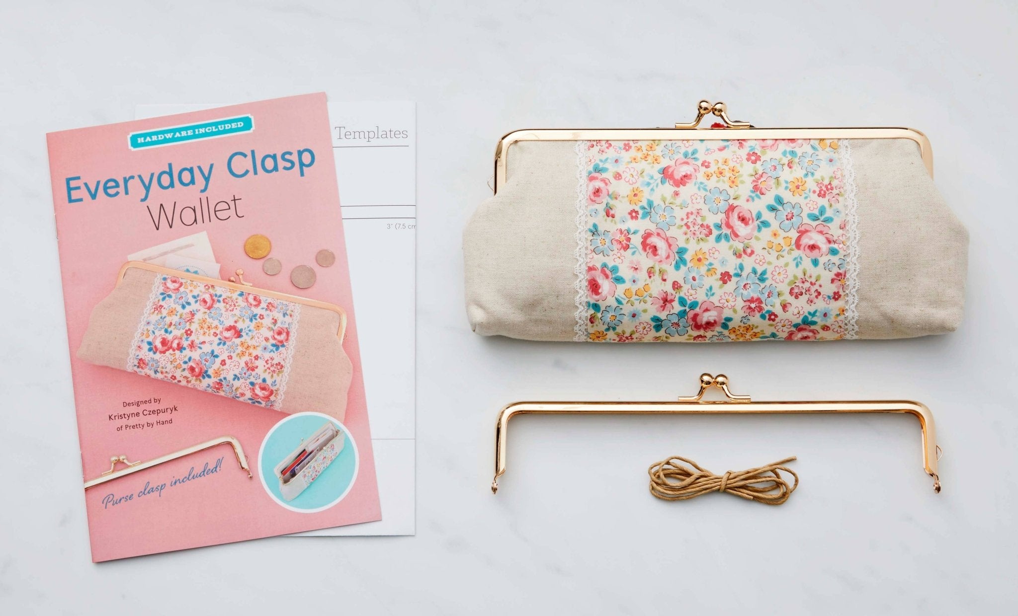 Everyday Clasp Wallet, Sewing Pattern with Hardware - Boho Fabrics - Sewing Patterns