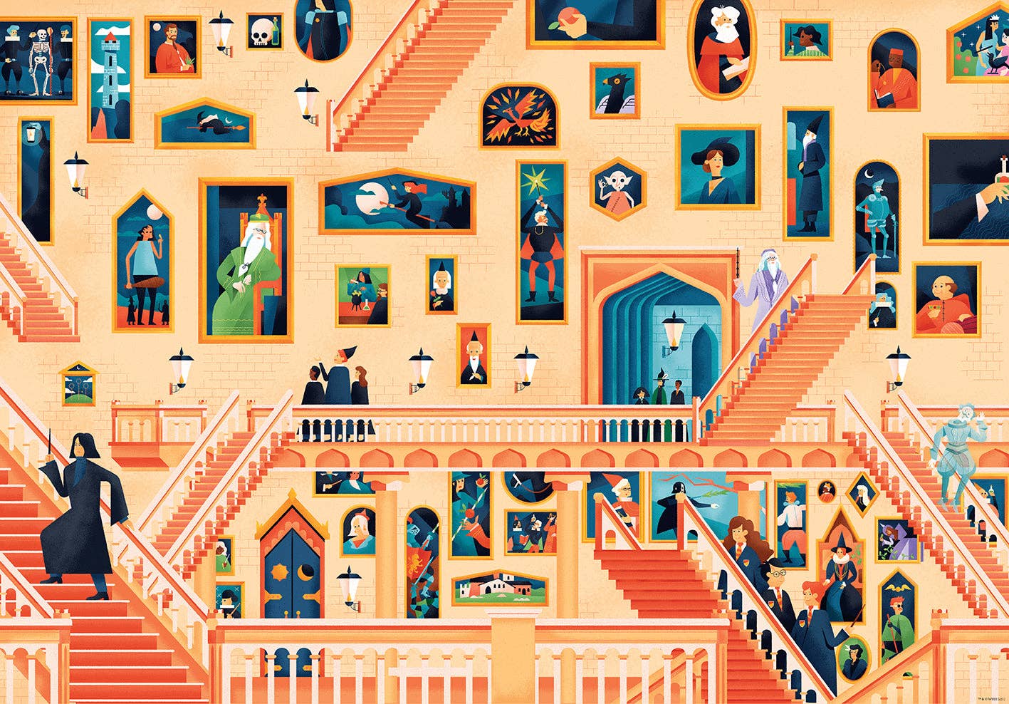 Exploring Hogwarts Puzzle and Book Set - Boho Fabrics - 