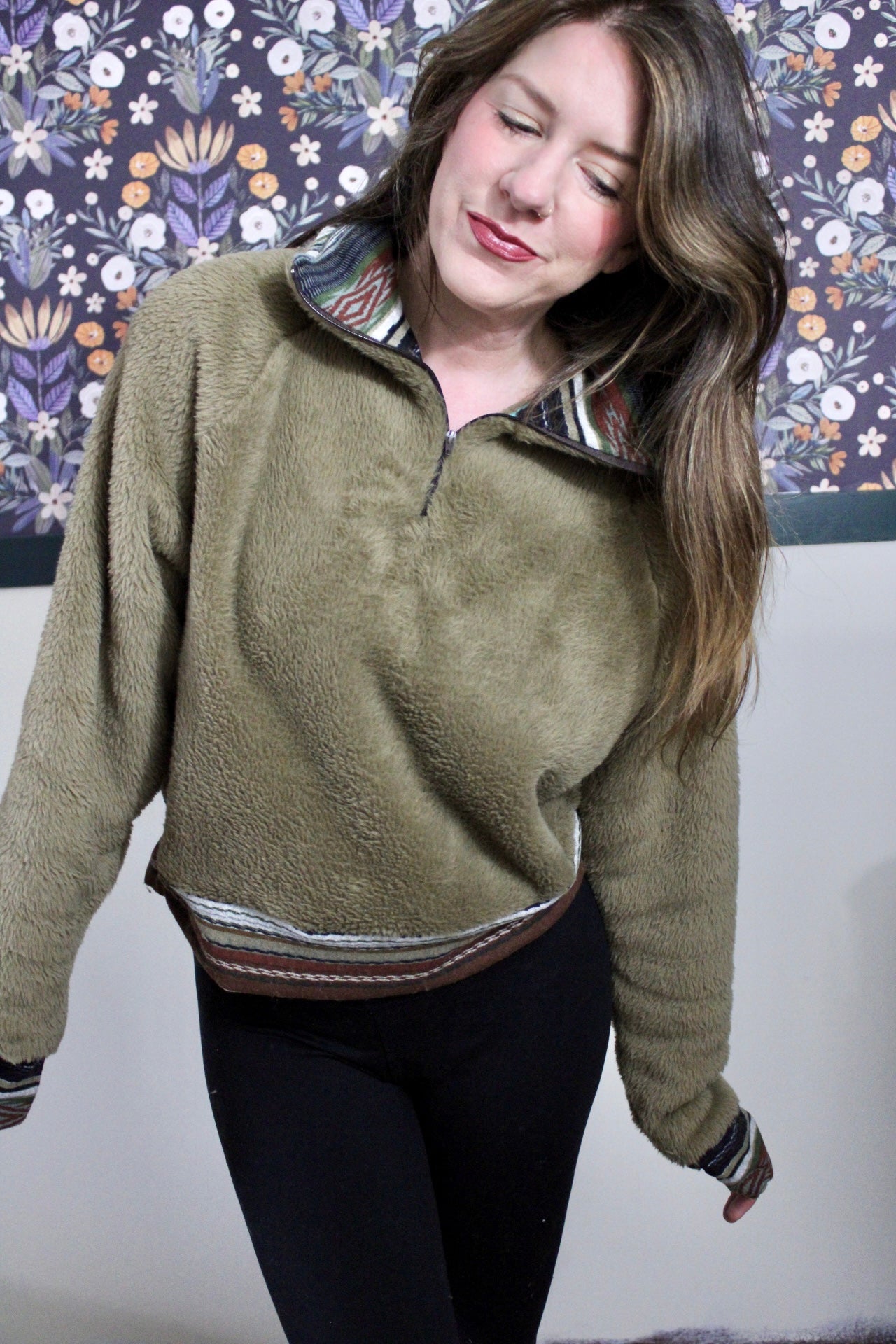 Fawn Brown Heather, High Loft Fleece Fabric by Polartec. *2nds* - Boho Fabrics - Performance Fabrics