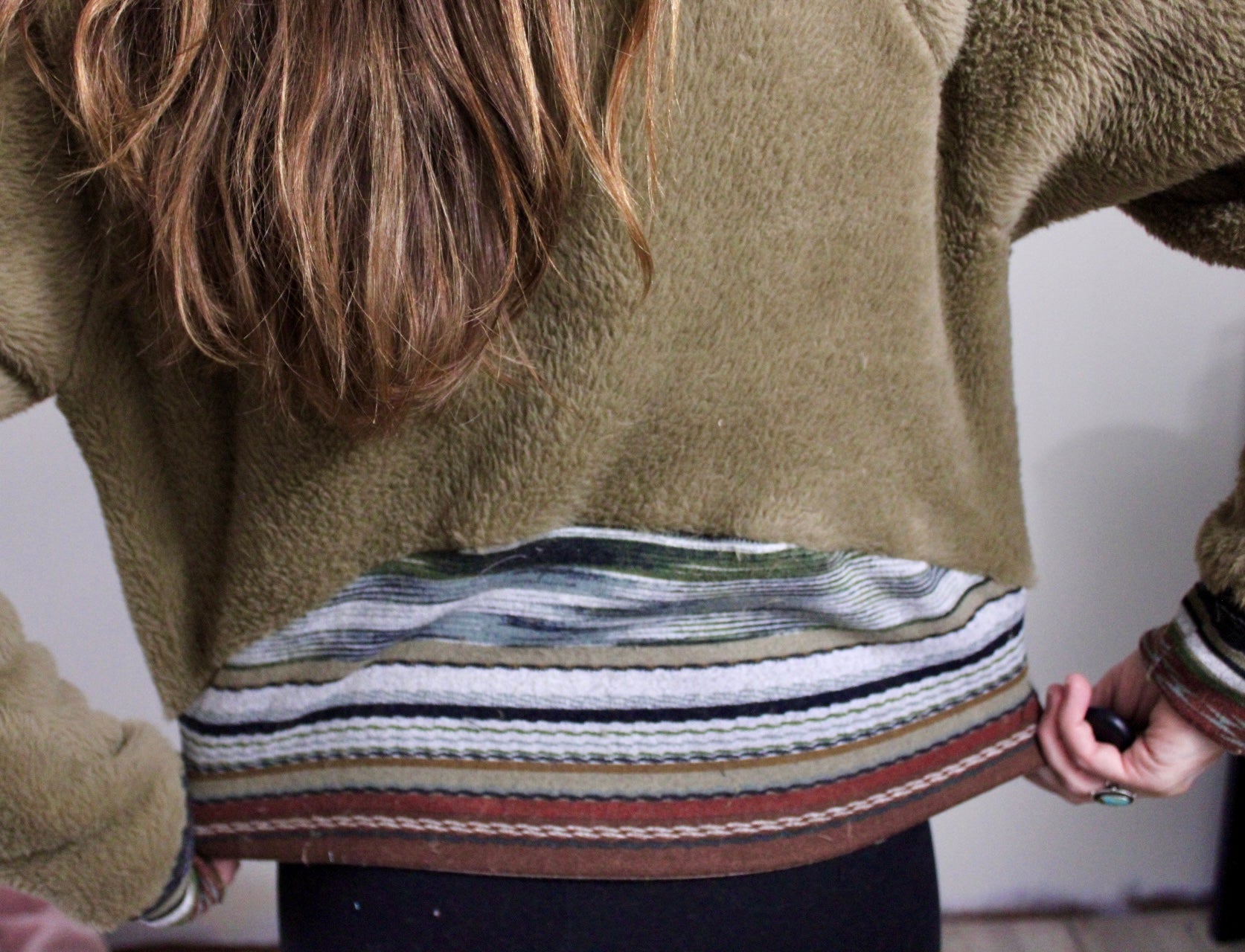 Fawn Brown Heather, High Loft Fleece Fabric by Polartec. *2nds* - Boho Fabrics - Performance Fabrics