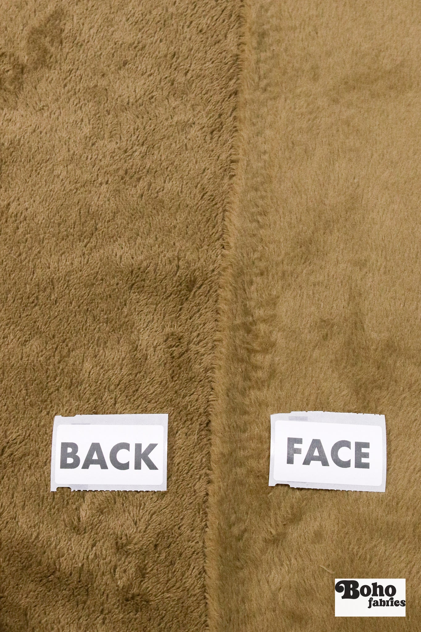 Fawn Brown Heather, High Loft Fleece Fabric by Polartec. *2nds* - Boho Fabrics - Performance Fabrics