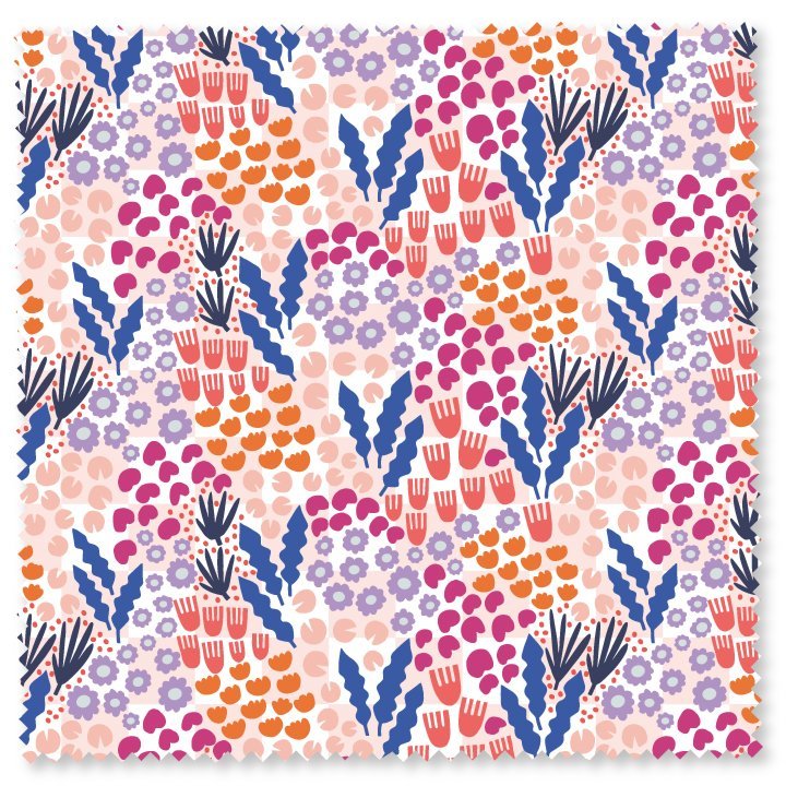 Felicity Organic Quilting Cotton Fabric – Agnes’s Garden Summer Meadow (610181) - Boho Fabrics - Quilting Cotton, Woven