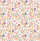 Felicity Organic Quilting Cotton Fabric – Colorful Blooming (610143) - Boho Fabrics - Quilting Cotton, Woven