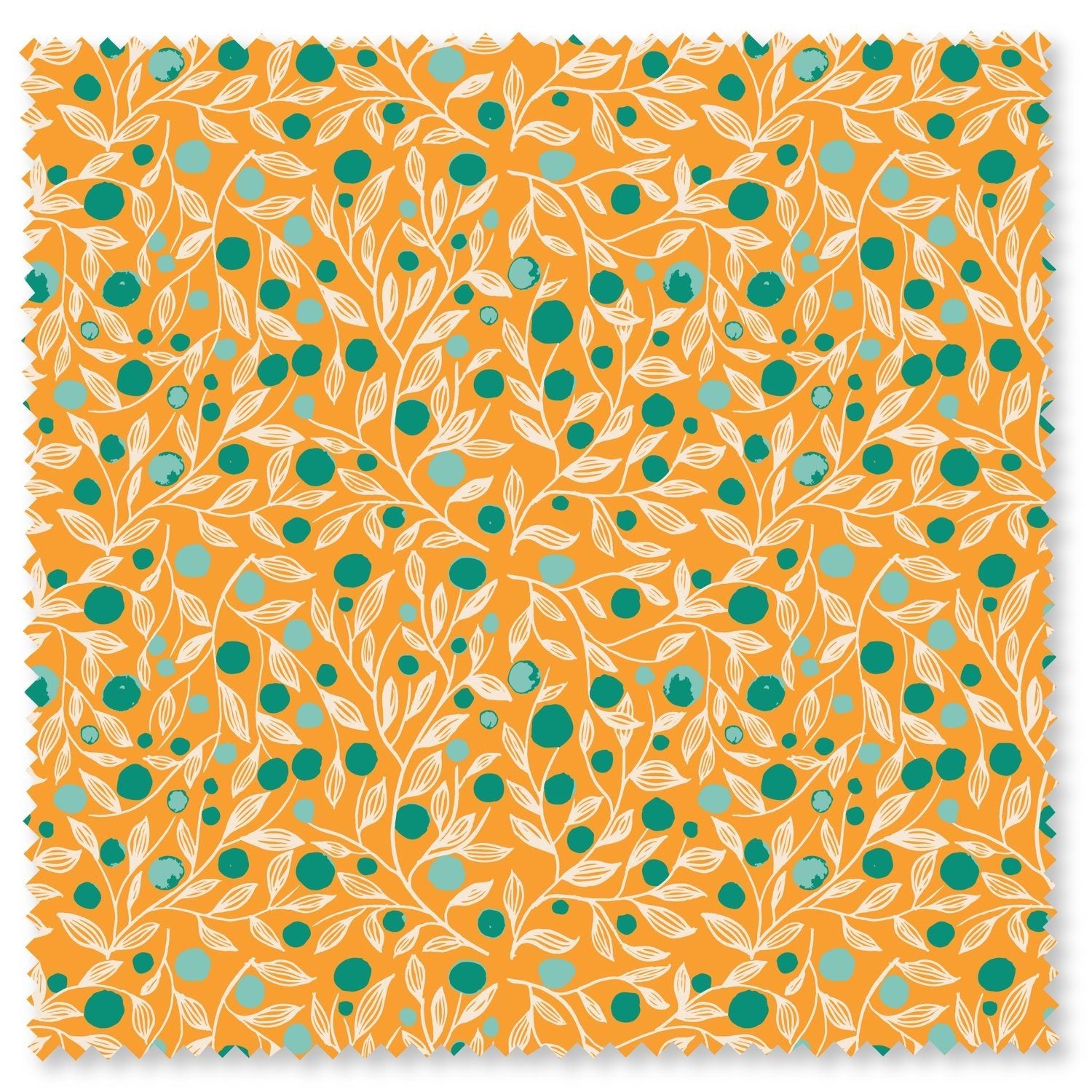 Felicity Organic Quilting Cotton Fabric – Fresh Morning Medley Lemon Drops (610222) - Boho Fabrics - Quilting Cotton, Woven
