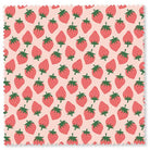 Felicity Organic Quilting Cotton Fabric – Spring Strawberries Strawberries Pink (610281) - Boho Fabrics - Quilting Cotton, Woven