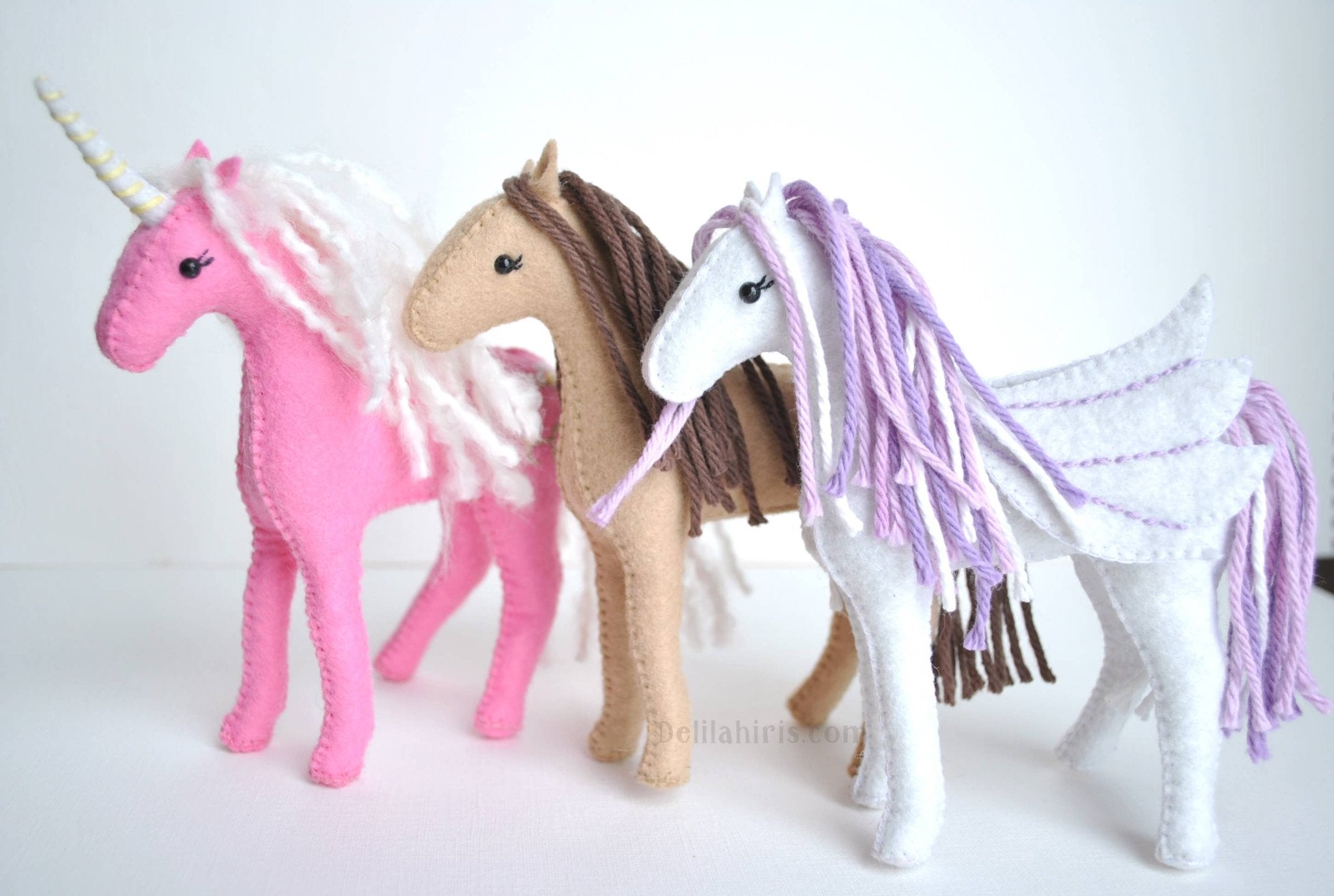 Felt Unicorn Sewing Pattern - Boho Fabrics - 
