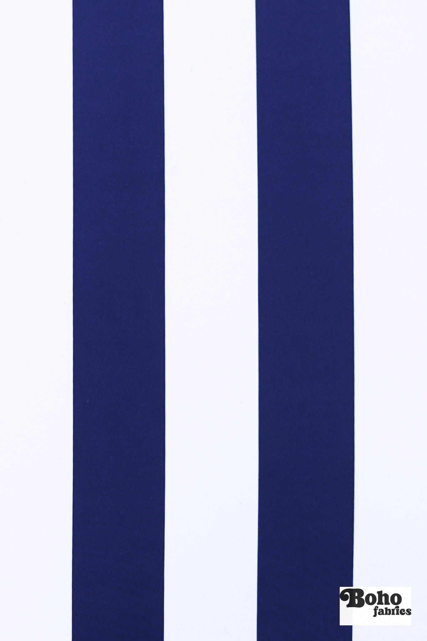 *Flawed Royal Blue & White, 3" Wide Striped Canvas Woven Fabric - Boho Fabrics - Canvas Fabric