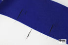 *Flawed Royal Blue & White, 3" Wide Striped Canvas Woven Fabric - Boho Fabrics - Canvas Fabric