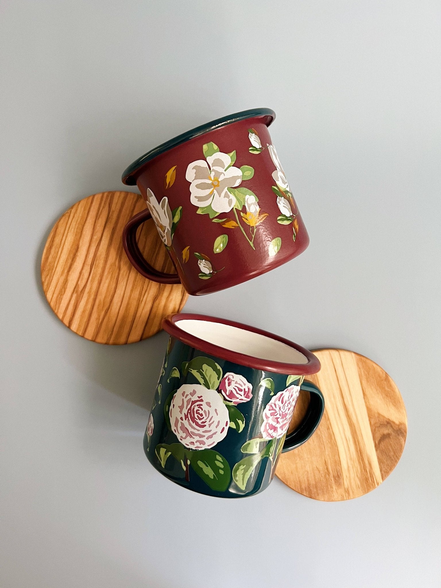 Floral Enamel Mug - Boho Fabrics - Home Decor