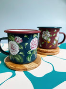 Floral Enamel Mug - Boho Fabrics - Home Decor
