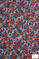 Floral Harvest, Chiffon Woven Fabric. WVP-231 - Boho Fabrics