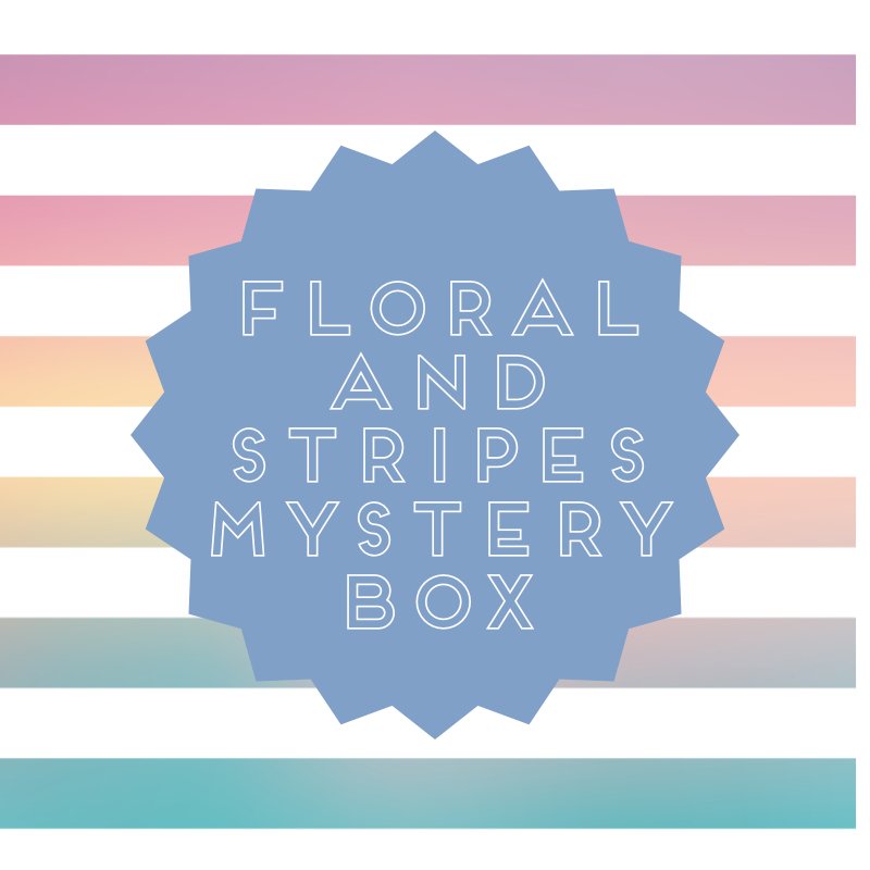 Floral & Stripes Mystery Bundle Box, 12 Yards of Fabric. Tag Sale Special - Boho Fabrics