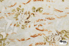 Floral Swirl Sheer Burnout Jersey Knit Fabric - Boho Fabrics - Jersey Knit Printed Fabric